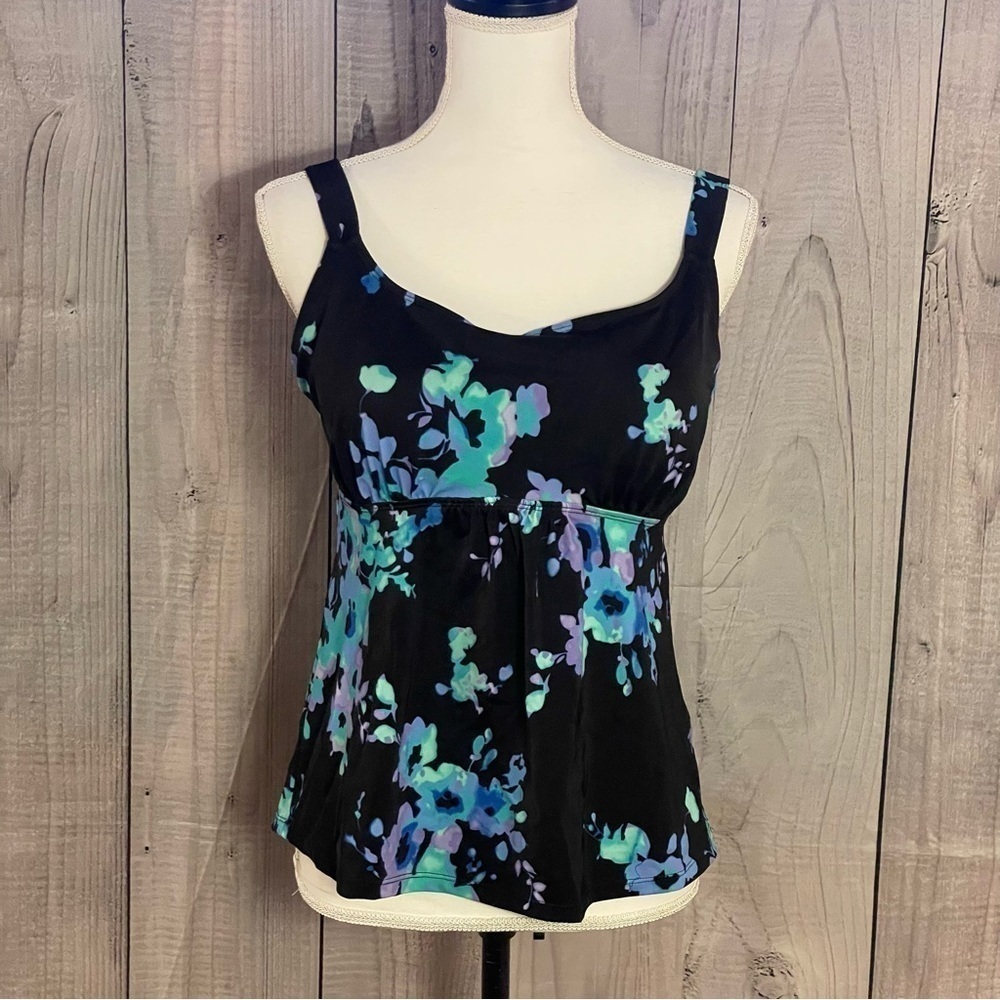 Unbranded Floral Swim Top, Medium